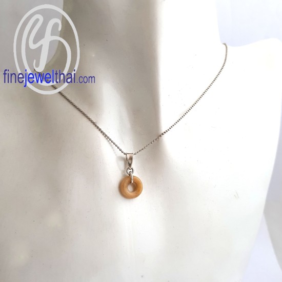 จี้-จี้หยก-จี้เงินแท้-พลอยประจำเดือนเกิด-Finejewelthai - P3057jd00-Y