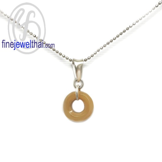 จี้-จี้หยก-จี้เงินแท้-พลอยประจำเดือนเกิด-Finejewelthai - P3057jd00-Y