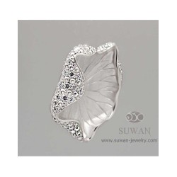 จี้ใบบัว-จี้เพชร-จี้เงิน-เงินแท้925-งานสุวัน-SWP002 จี้ใบบัว-จี้เพชร-จี้เงิน-เงินแท้925-งานสุวัน-SWP002