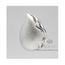 จี้ลายน้ำ-ทำลายที่ผิว-จี้เงิน-เงินแท้925-งานสุวัน-SWP016-M