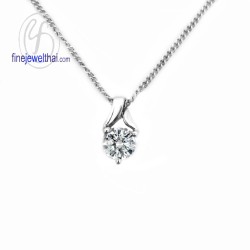 จี้เพชร-จี้หัวใจ-จี้ทองคำขาว-เพชรแท้-ทองคำขาวแท้-Finejewelthai-P1005DWG