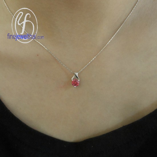 Ruby-Silver-Pendant-Finejewelthai-P1005rb-Rd