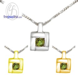 จี้เพอริดอท-จี้เงิน-จี้พลอย-พลอยประจำเดือน-P1007pd