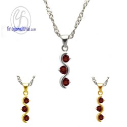 จี้โกเมน-จี้พลอย-จี้-พลอยประจำเดือน-P1009gm