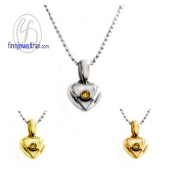 จี้ซิทริน-จี้หัวใจ-จี้พลอย-ซิทรินแท้-พลอยประจำเดือน-P1011ct