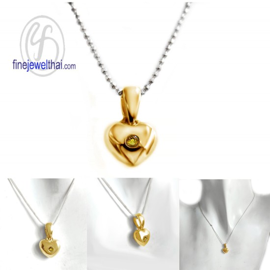 จี้ซิทริน-จี้หัวใจ-จี้พลอย-ซิทรินแท้-พลอยประจำเดือน-P1011ct จี้ซิทริน-จี้หัวใจ-จี้พลอย-ซิทรินแท้-พลอยประจำเดือน-P1011ct