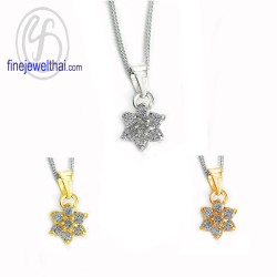 จี้เพชร-จี้ดอกไม้-จี้เงิน-เพชร-cz-พลอยประจำเดือนเกิด-Finejewelthai-P1023cz00
