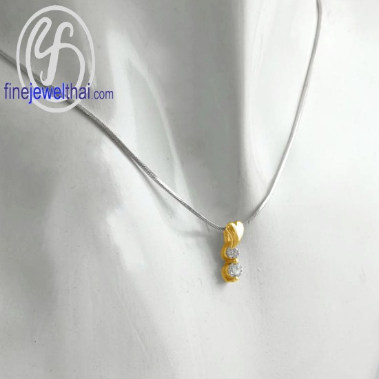 จี้เพชร-จี้หัวใจ-จี้ทองสีชมพู-จี้พิ้งค์โกลด์-เพชรแท้-พิ้งค์โกลด์แท้-Finejewelthai-P1031DPG