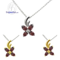 จี้โกเมน-จี้พลอย-จี้-พลอยประจำเดือน-P1032gm