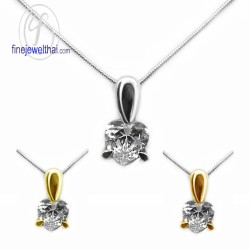 จี้เพชร-จี้หัวใจ-จี้เงิน-เพชร-cz-พลอยประจำเดือนเกิด-Finejewelthai-P1034cz-ht