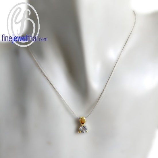 จี้เพชร-จี้ทองสีชมพู-จี้พิ้งค์โกลด์-เพชรแท้-พิ้งค์โกลด์แท้-Finejewelthai-P1034DPG