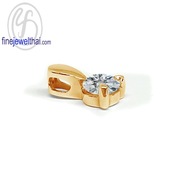 จี้เพชร-จี้ทองสีชมพู-จี้พิ้งค์โกลด์-เพชรแท้-พิ้งค์โกลด์แท้-Finejewelthai-P1034DPG