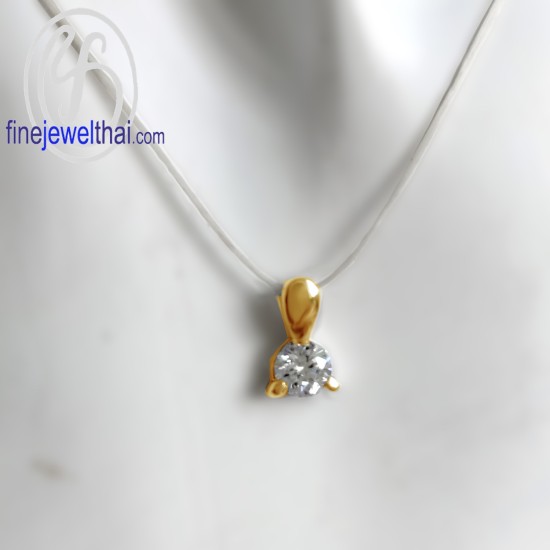 จี้เพชร-จี้ทองสีชมพู-จี้พิ้งค์โกลด์-เพชรแท้-พิ้งค์โกลด์แท้-Finejewelthai-P1034DPG