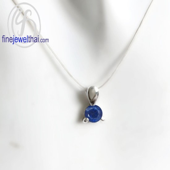จี้ไพลิน -จี้เงิน-ไพลินแท้ -พลอยประจำเดือนเกิด-Finejewelthai-P1034bl-rd จี้ไพลิน -จี้เงิน-ไพลินแท้ -พลอยประจำเดือนเกิด-Finejewelthai-P1034bl-rd