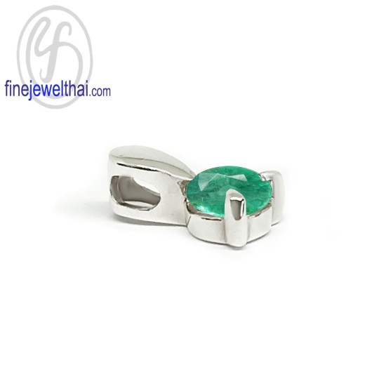 จี้มรกต -จี้เงิน-มรกตแท้ -พลอยประจำเดือนเกิด-Finejewelthai-P1034em-rd จี้มรกต -จี้เงิน-มรกตแท้ -พลอยประจำเดือนเกิด-Finejewelthai-P1034em-rd