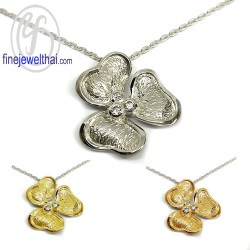 จี้เพชร-จี้ดอกไม้-จี้เงิน-เพชร-cz-พลอยประจำเดือนเกิด-Finejewelthai-P1036cz