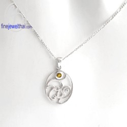 จี้ซิทริน-จี้โชคดี-จี้พลอย-ซิทรินแท้-พลอยประจำเดือน-P1043ct