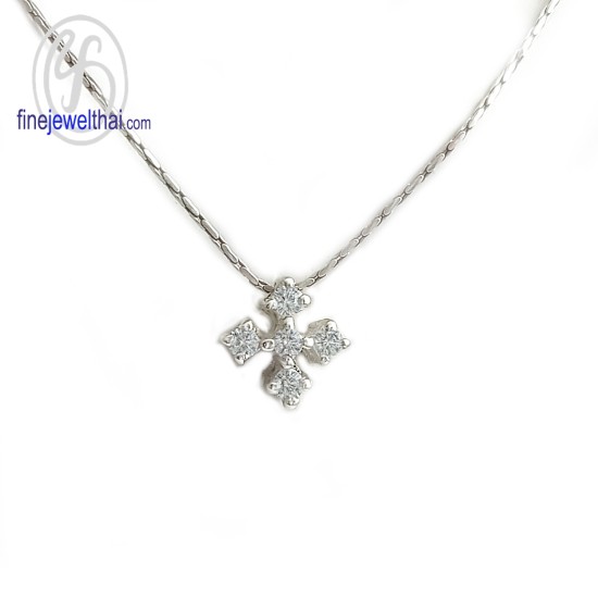 จี้เพชร-จี้เงิน-เพชร-cz-พลอยประจำเดือนเกิด-Finejewelthai-P1049cz00