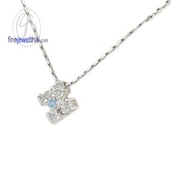 จี้โทพาซ-จี้เพชร-จี้เงิน-โทพาซแท้-เพชร-cz-พลอยประจำเดือนเกิด-Finejewelthai-P1049tp00