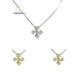 จี้โทพาซ-จี้เพชร-จี้เงิน-โทพาซแท้-เพชร-cz-พลอยประจำเดือนเกิด-Finejewelthai-P1049tp00