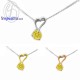 จี้บุษราคัม-เงินแท้-จี้พลอย-จี้เงิน-พลอยประจำเดือนเกิด-P1052yl