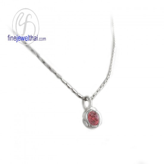 Ruby-Silver-pendant-Birthstone-P1054rb00e