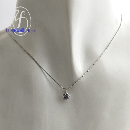 จี้นิล-จี้เงิน-นิลแท้-เงินแท้-พลอยประจำเดือนเกิด-Finejewelthai-P1054on00e