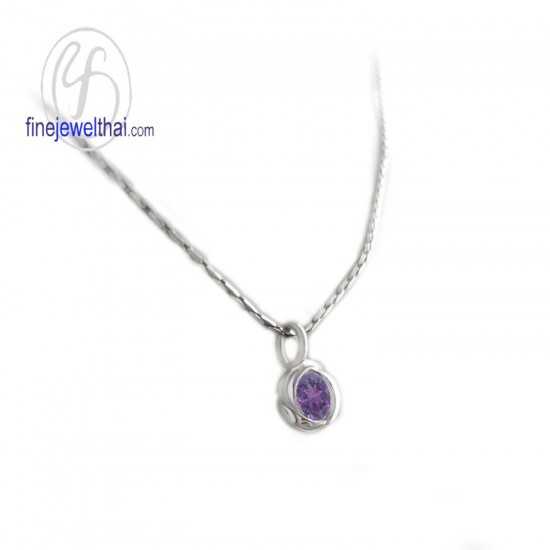 Amethyst-Silver-pendant-Birthstone-P1054amt00e