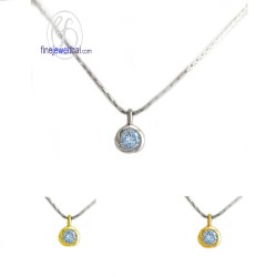 จี้โทพาซ-จี้เงิน-โทพาซแท้-เงินแท้-พลอยประจำเดือนเกิด-Finejewelthai-P1054tp00e