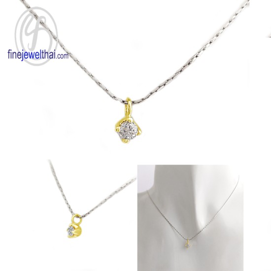 จี้เพชร-จี้เงิน-เพชร-cz-พลอยประจำเดือนเกิด-Finejewelthai-P1055cz01e