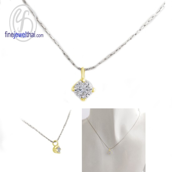 จี้เพชร-จี้เงิน-เพชร-cz-พลอยประจำเดือนเกิด-Finejewelthai-P1055cz02e