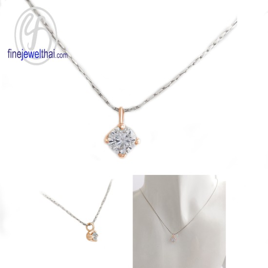 จี้เพชร-จี้เงิน-เพชร-cz-พลอยประจำเดือนเกิด-Finejewelthai-P1055cz02e