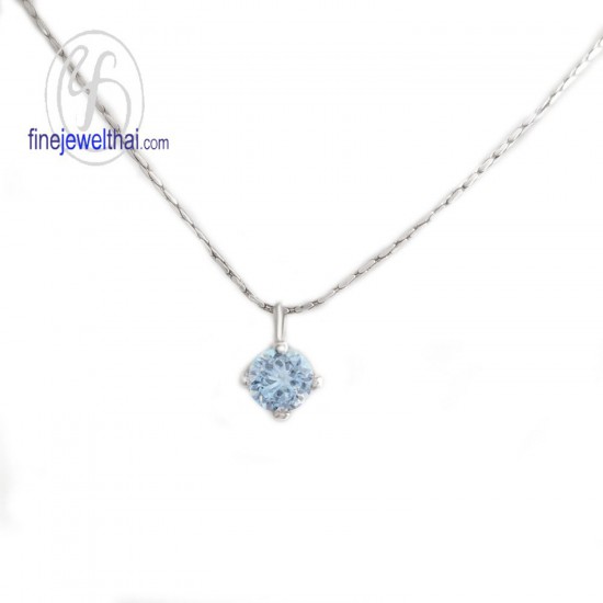 Topaz-Silver-pendant-Birthstone-P1055tp02e
