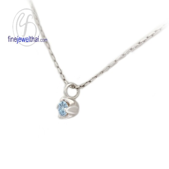 จี้โทพาซ-จี้เงิน-โทพาซแท้-พลอยประจำเดือนเกิด-Finejewelthai-P1055tp02e