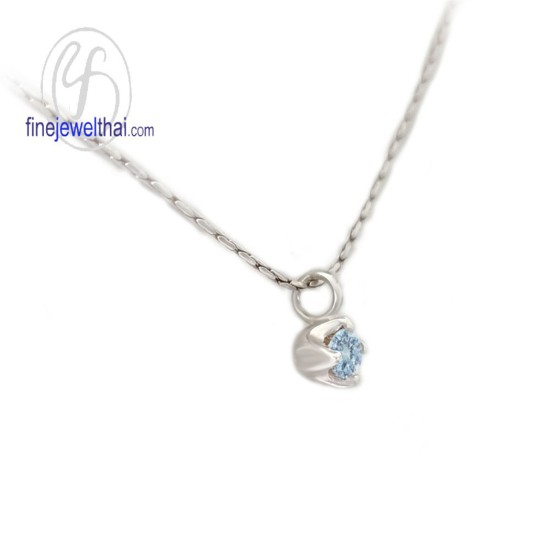 จี้โทพาซ-จี้เงิน-โทพาซแท้-พลอยประจำเดือนเกิด-Finejewelthai-P1055tp02e