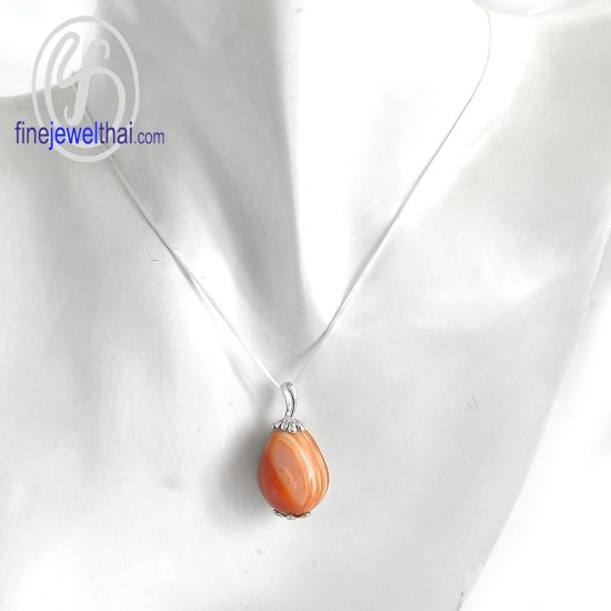 จี้อาเกตุ-จี้เงินแท้-อาเกตุสีส้ม-พลอยประจำเดือนเกิด-P1056ag00_or จี้อาเกตุ-จี้เงินแท้-อาเกตุสีส้ม-พลอยประจำเดือนเกิด-P1056ag00_or