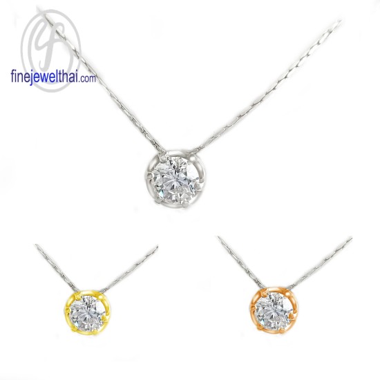 จี้เพชร-จี้เงิน-เพชร-cz-พลอยประจำเดือนเกิด-Finejewelthai-P1056cz02e