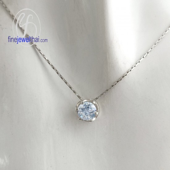 Aquamarine-Silver-pendant-Birthstone-P1056aq02e