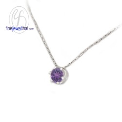 จี้อะเมทิสต์-จี้เงิน-อะเมทิสต์แท้-พลอยประจำเดือนเกิด-Finejewelthai-P1056amt02e จี้อะเมทิสต์-จี้เงิน-อะเมทิสต์แท้-พลอยประจำเดือนเกิด-Finejewelthai-P1056amt02e