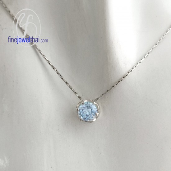Topaz-Silver-pendant-Birthstone-P1056tp02e