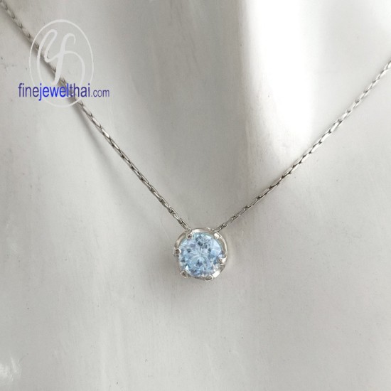จี้โทพาซ-จี้เงิน-โทพาซแท้-พลอยประจำเดือนเกิด-Finejewelthai-P1056tp02e จี้โทพาซ-จี้เงิน-โทพาซแท้-พลอยประจำเดือนเกิด-Finejewelthai-P1056tp02e