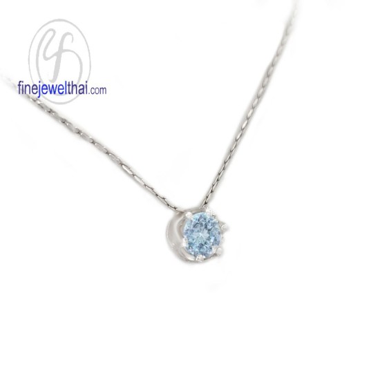 จี้โทพาซ-จี้เงิน-โทพาซแท้-พลอยประจำเดือนเกิด-Finejewelthai-P1056tp02e