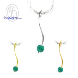 จี้มรกต-จี้เงิน-จี้พลอย-มรกต-พลอยประจำเดือน-P1057em