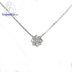 จี้เพชร-จี้เงิน-เพชร-cz-พลอยประจำเดือนเกิด-Finejewelthai-P1058cz00e