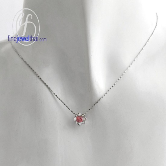 จี้ทับทิม-จี้เงิน-ทับทิมแท้-พลอยประจำเดือนเกิด-Finejewelthai-P1058rb00e