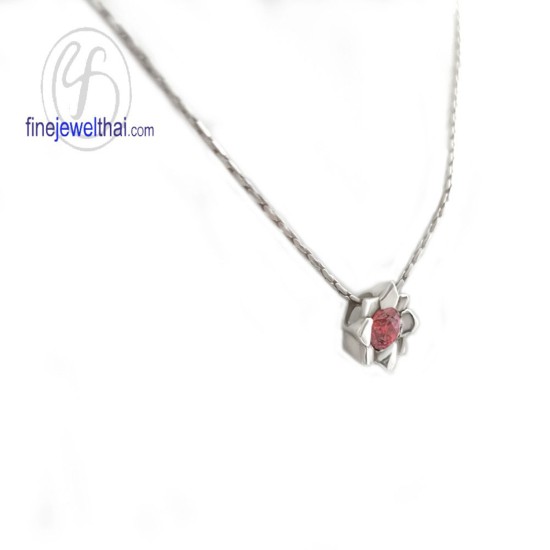 จี้ทับทิม-จี้เงิน-ทับทิมแท้-พลอยประจำเดือนเกิด-Finejewelthai-P1058rb00e