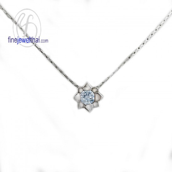 Aquamarine-Silver-pendant-Birthstone-P1058aq00e