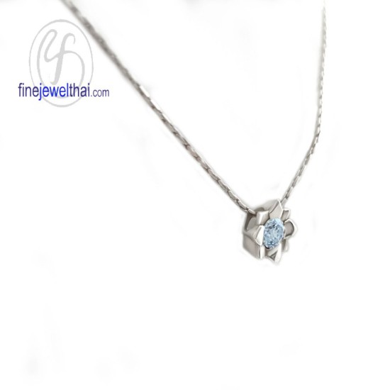 จี้โทพาซ-จี้เงิน-โทพาซแท้-พลอยประจำเดือนเกิด-Finejewelthai-P1058tp00e