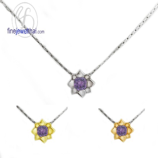 จี้อะเมทิสต์-จี้เงิน-อะเมทิสต์แท้-พลอยประจำเดือนเกิด-Finejewelthai-P1058amt00e จี้อะเมทิสต์-จี้เงิน-อะเมทิสต์แท้-พลอยประจำเดือนเกิด-Finejewelthai-P1058amt00e