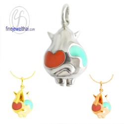 จี้วัว-จี้ลงสี-จี้เงิน-เงินแท้-P106502000E